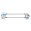 RV Accessories Travel Trailer Bathroom Corner Storage Rod Retractable 3