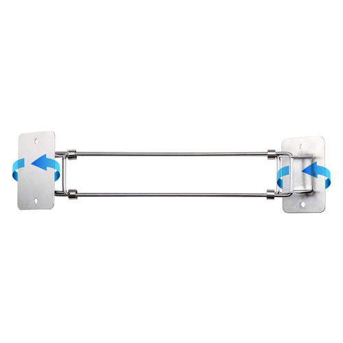 RV Accessories Travel Trailer Bathroom Corner Storage Rod Retractable 2