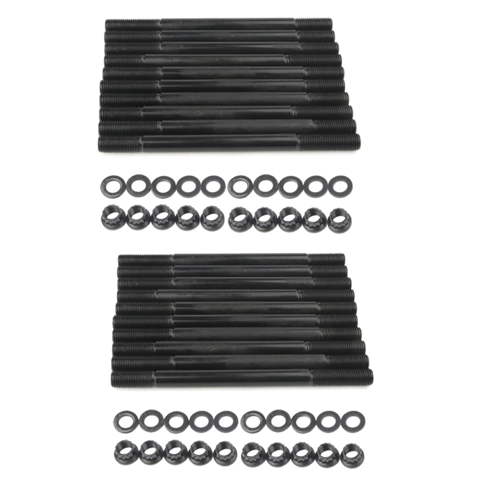 For 208-4305 Head Stud Kit For 1996-2000 D16y7 Y8 Black 4714181656517
