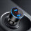 3.1A Dual USB Car Charger 2 Port LCD Display 12-24V Fast Quick,Black 3