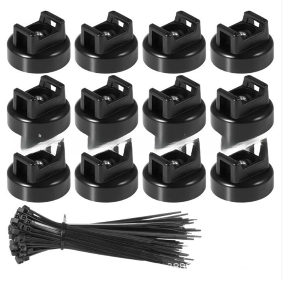 12Pcs Magnetic Cable Tie Holders, Flexible Nylon Zip Ties,Button Head 4711565573934