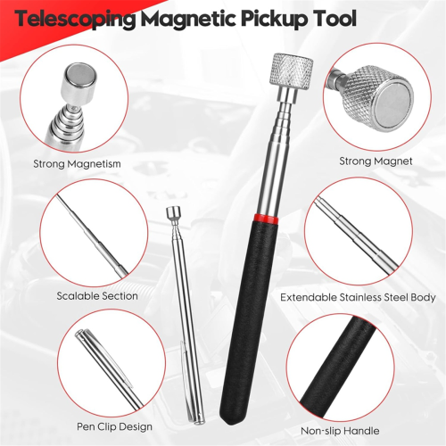 4 Pack Telescoping Magnet Pick-up Tool Set 2