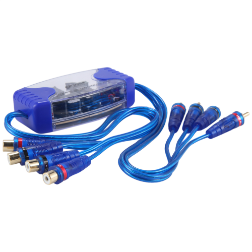 4-Channel Audio Noise Filter Suppressor Ground Loop Isolator 50W 2