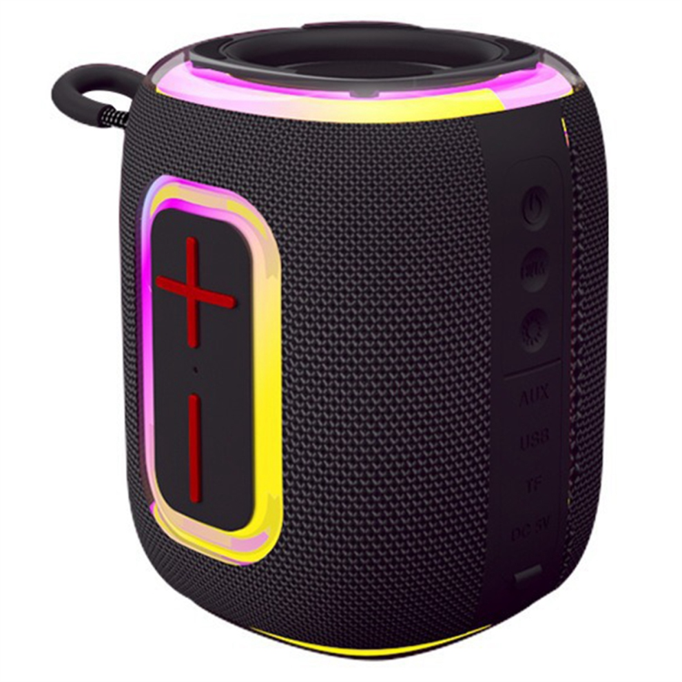 Bluetooth Speaker Ipx5 Waterproof Rgb Colorful Light/Black 4711565502446