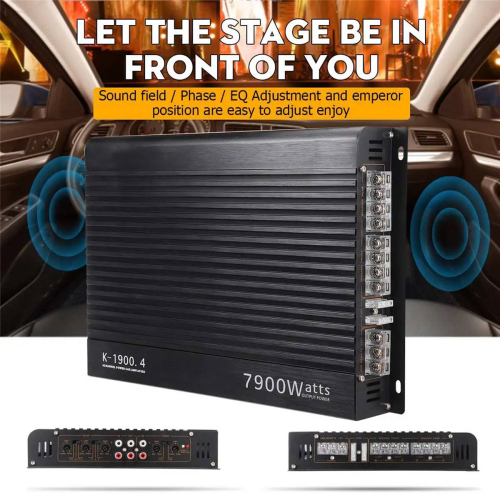 12V 7900W Car Amplifier 4 Channel Powerful Car Audio Subwoofer 1