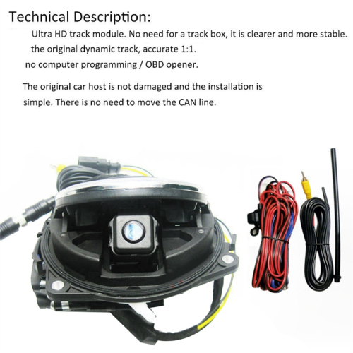 Car Flipping Rearview Camera with Wire for B8 B6 B7 Golf MK7/5 2
