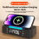 Wireless Charging Station with Bluetooth Speaker, Alarm Clock 2
