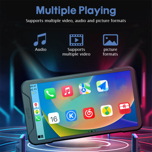 5 Inch Motorcycle Driving Recorder WIFI Carplay Projection Navigation 1