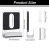 12Pcs Metal Mirror Clips Holder Kit,Mirror Hanging Clips with Screw , 4