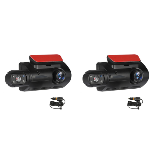 Dual Dash Cam Front and Inside 1440P+1080P Car Black Box Dash Camera