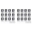 12Pcs Metal Mirror Clips Holder Kit,Mirror Hanging Clips with Screw , 1