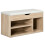 Homcom HOMCOM Sit-On Shoe Storage Unit w/ Hidden Compartment Handles Grey, Oak 9