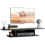 Homcom HOMCOM Wall Mounted TV  Stand Entertainment Unit with Storage Shelf, Black 9