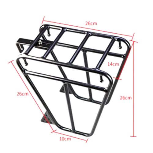 Front Cycling Rack for Cycling Touring Carrier Racks Black 1