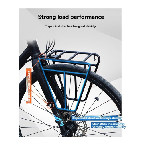 Front Cycling Rack for Cycling Touring Carrier Racks Black 2