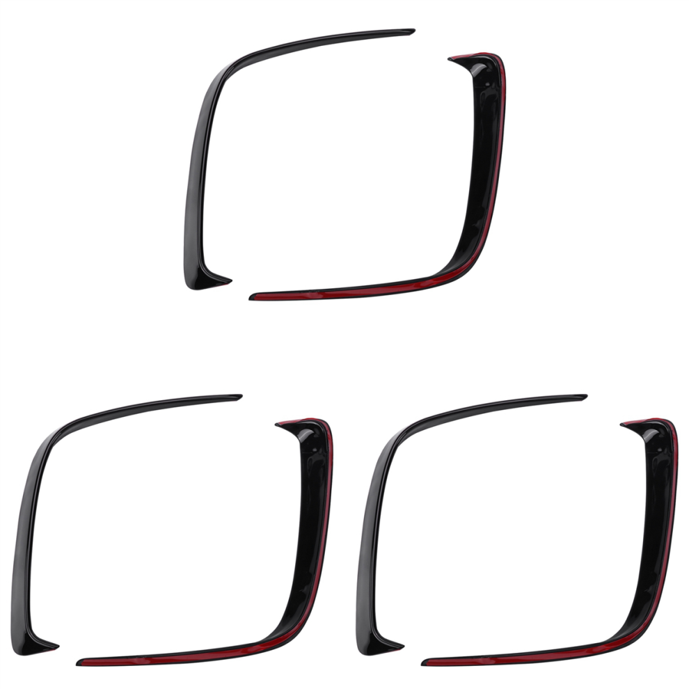 1Pair Car Abs Rear Bumper Splitter For For 2013-2016 4711565562242