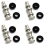 6X New Front Windshield Wiper Arm Covers Caps for  3 E90 E91 E92 61617138990 1