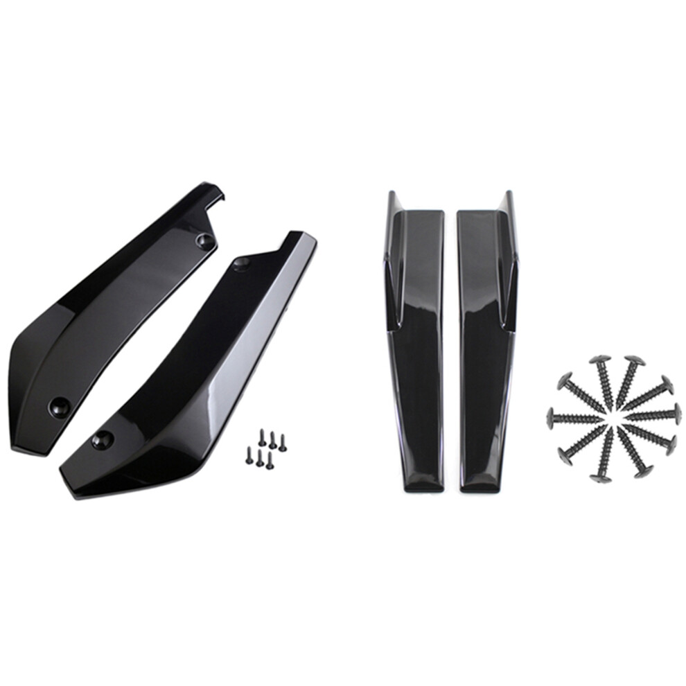 2Pcs Universal Car Rear Bumper Lip Diffuser Splitter Spoiler 4711565562266