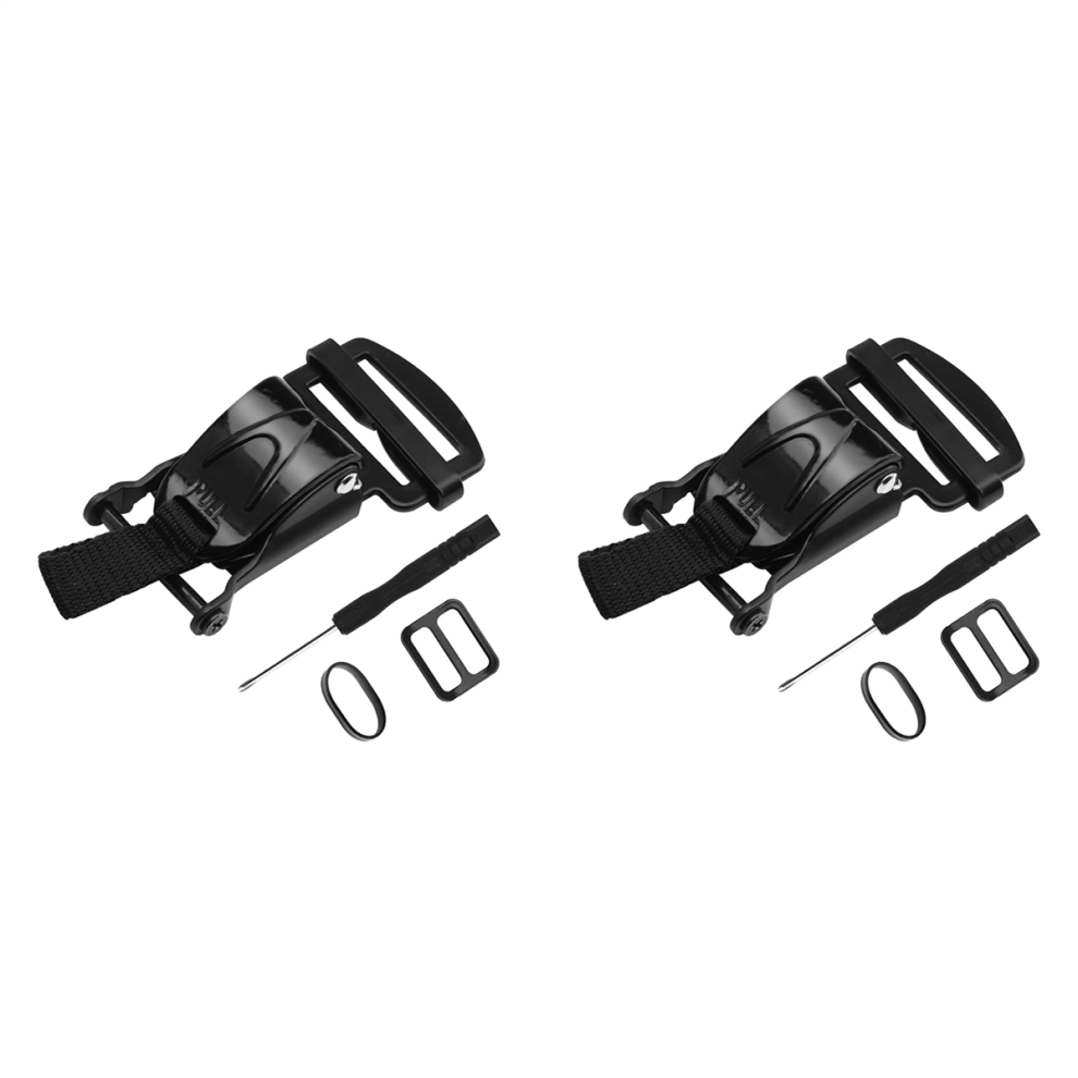 Helmet Quick Release Buckle Replacement Kit, Ratcheted Helmets Black 4711565503610