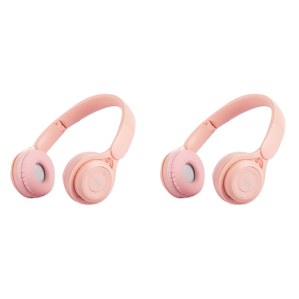 Wireless Bluetooth Headset Portable Foldable Children Headset Pinkish-image-OPC-PJ99XWT-NEW