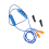 Ear Plugs Bluetooth Earphone for Work, Noise Suppression, Blue 4