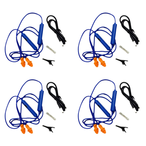 Ear Plugs Bluetooth Earphone for Work, Noise Suppression, Blue