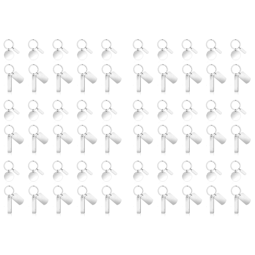 30Pcs DIY Engravable Metal Keychain Blanks Metal Stamping Blanks