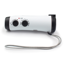 Hand Crank Charger Hand Crank Lights Battery Operated AM FM White