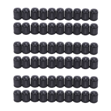 20pcs Plastic Bike Valve Dust Caps Black