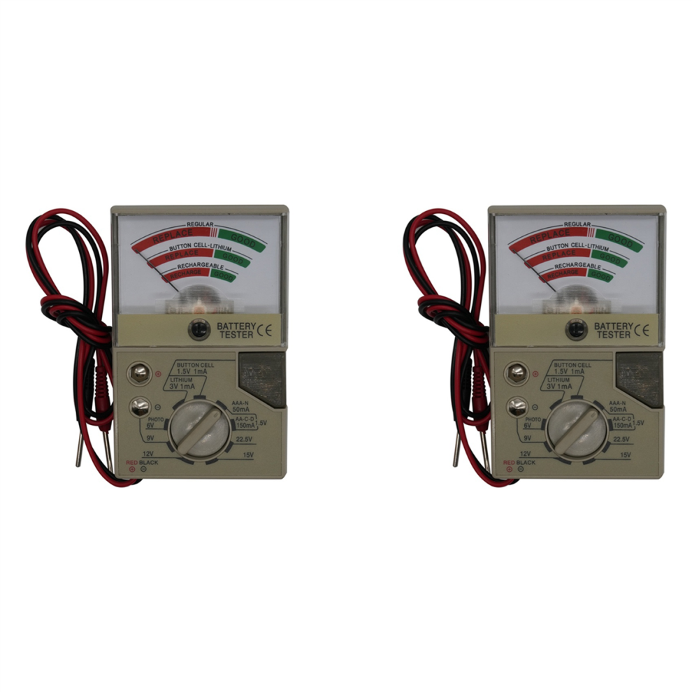 Battery Tester With Meter Electric Voltage Tester 4711565527890
