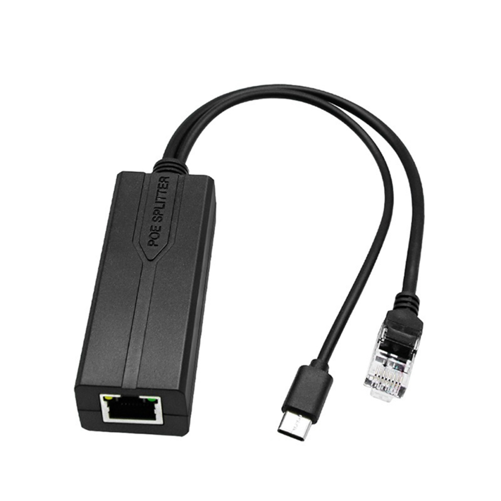 100M 48V To 5V 2.4A Poe Splitter Isolated Type-C Power Supply Module 4711565531682