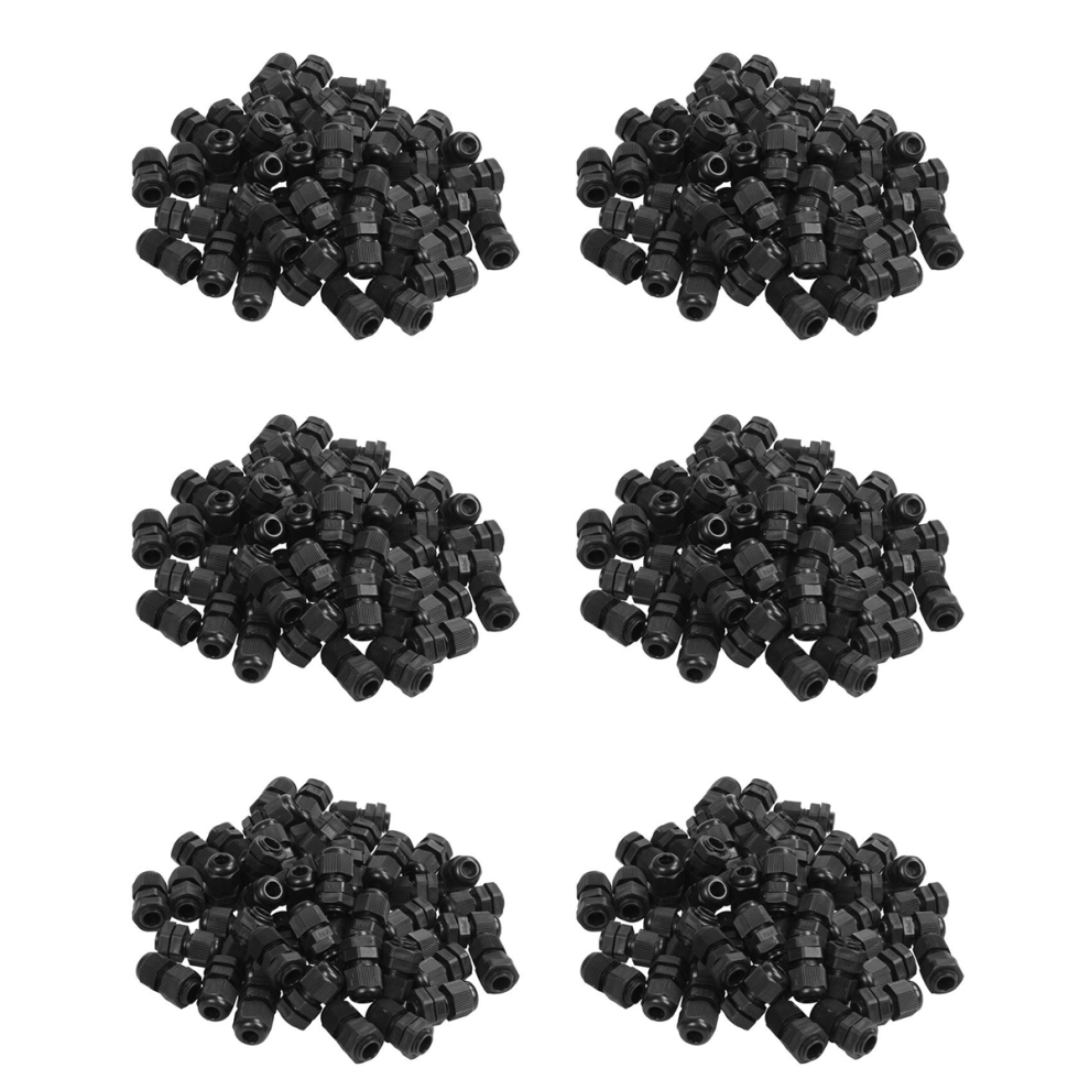 Pg7 Waterproof Strain Relief,Cord Grip,Cable Gland 3.5-6 Mm 50Pcs 4711565531446