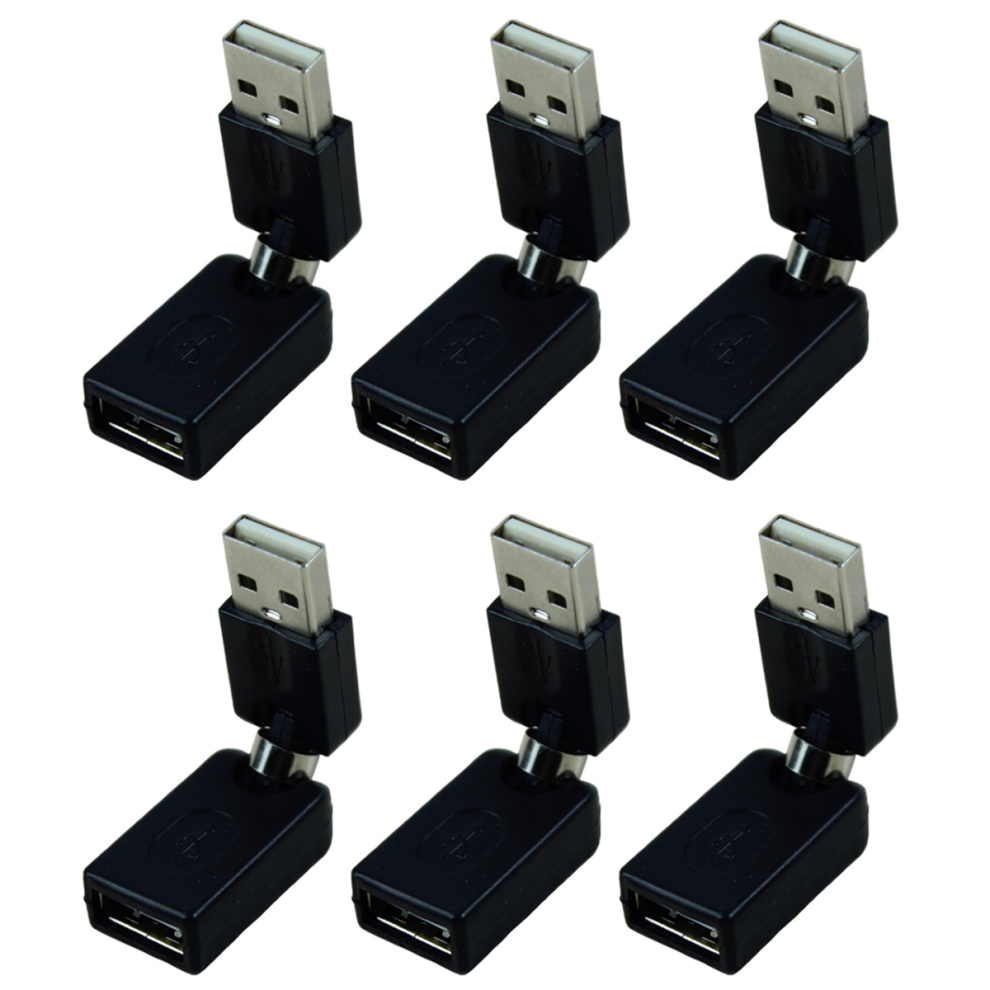Usb2.0 360Degree Rotation Extension Adapter(Black) Black 4711565554162