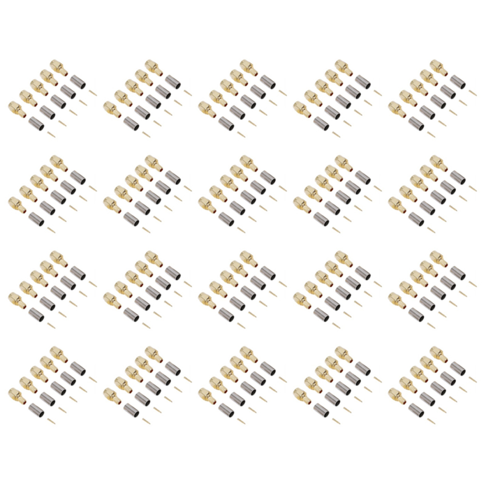100Pcs Sma Male Plug Straight Crimp For Rg58 Connector Adapter 4711565530852