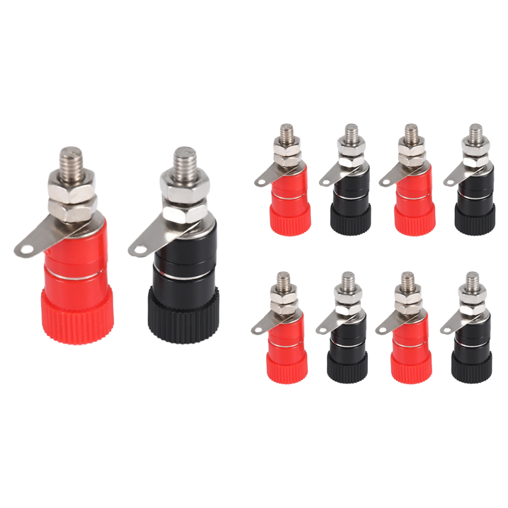 10 Pcs 3.8mm Thread 4mm Banana Plug Socket Binding Post Replacement