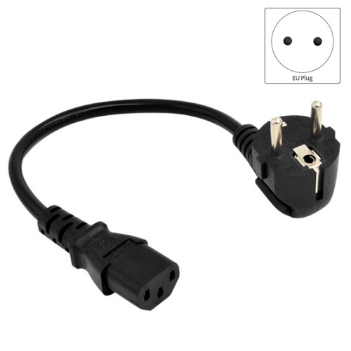 EU Power Cable C13 for PC Computer Monitor Printer TV(0.6M,EU Plug) 1