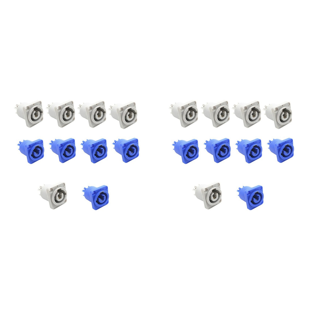 10Pcs 3 Pin 20A 250V Ac Powercon Connector Socket 4711565556517