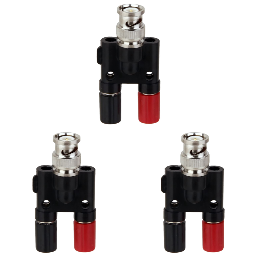 Bnc Plug 4Mm Banana Plug Splitter Connector Bnc Male Plug To 2 X 4Mm 4711565533785