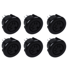 Female 5 Pin DIN Plug Panel Mounted Keyboard Cable Connector Adapter