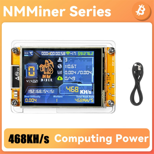 NMMiner NerdMiner V2 468KH/S Hashrate BTC Solo Lottery Miner 1