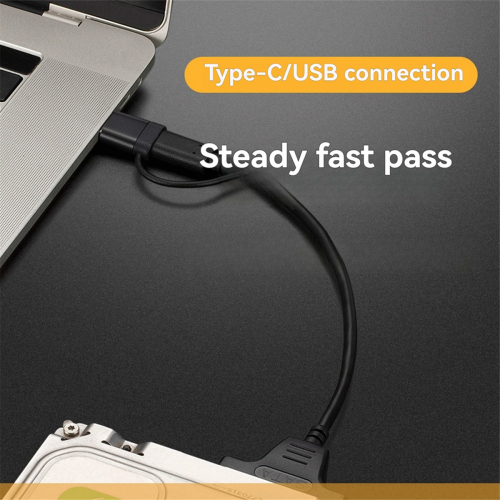TypeC+USB 3.0 to Hard Drive Adapter Cable Hard Disk Driver 2