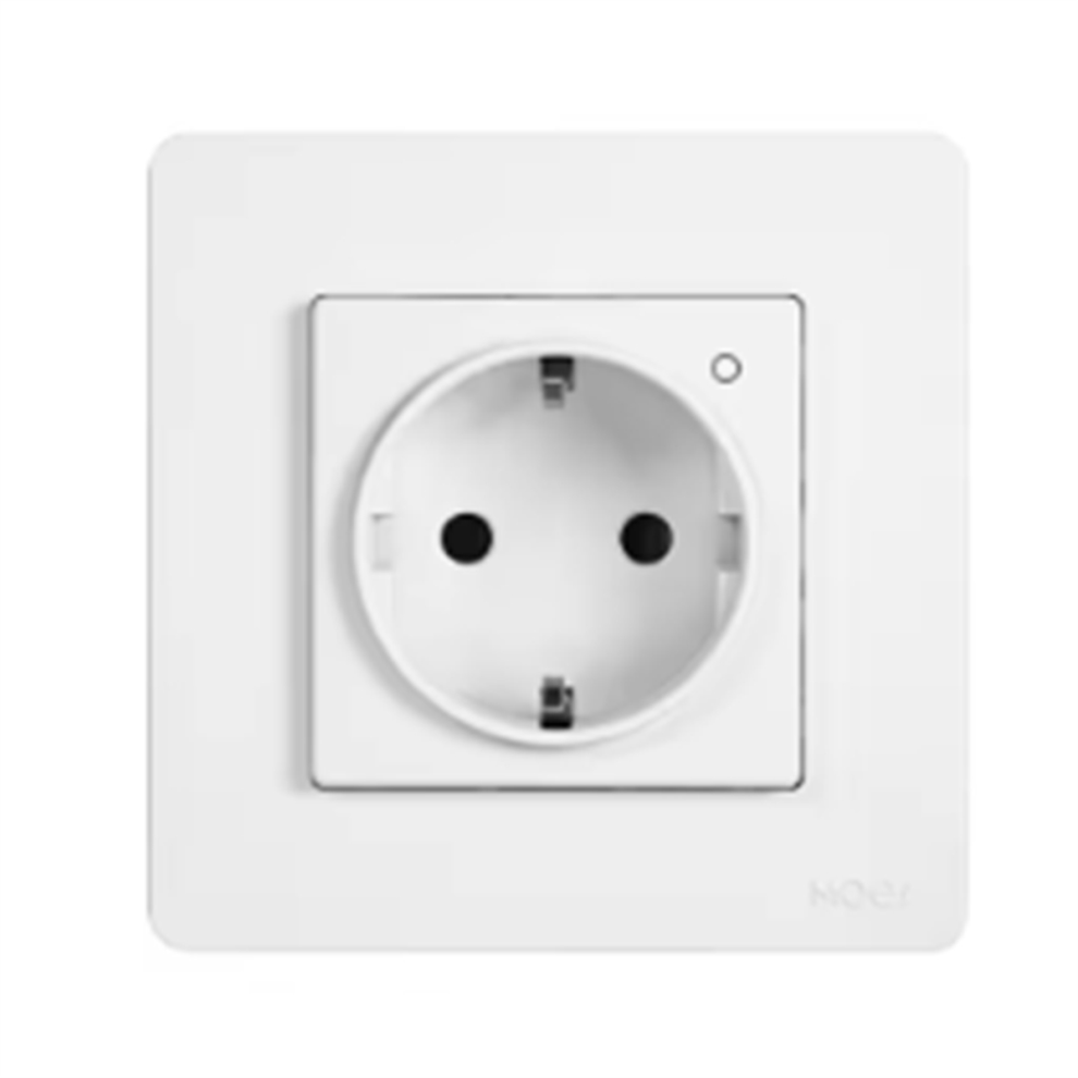 Tuya Zigbee Smart Socket Eu Wall Embedded Outlet White 4711565539046