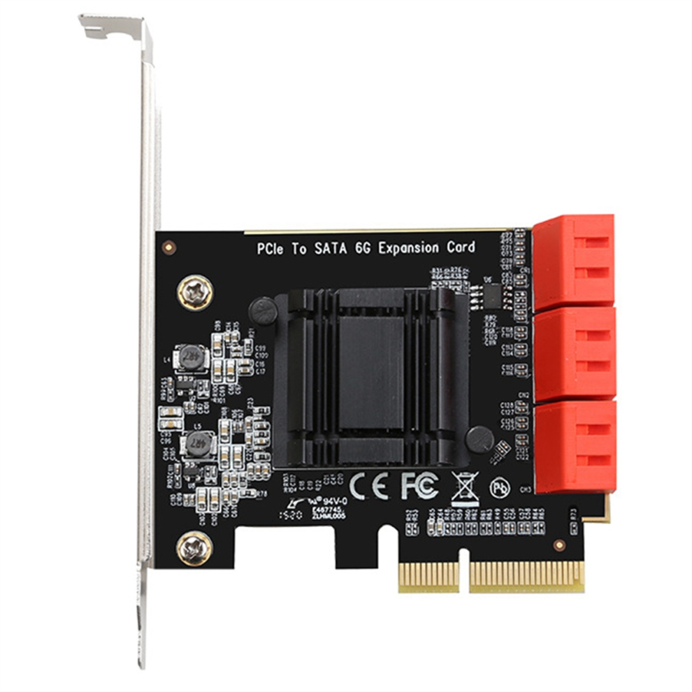 Pcie 4X To 6 Port Sata3.0 Adapter Controller Expansion Card 4711565537394