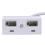 RJ11 Plug to Dual UK BT Telephone Socket Convertor 6