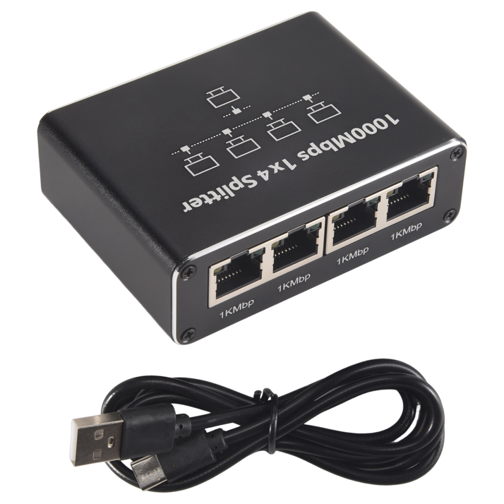 5 Port Gigabit Ethernet Switch With Usb Power Cable,1000Mbps Ethernet 4711565541988