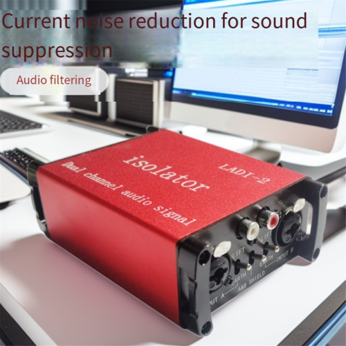 XLR Audio Isolator 6.35mm Common Ground Filter Noise Reduction 2