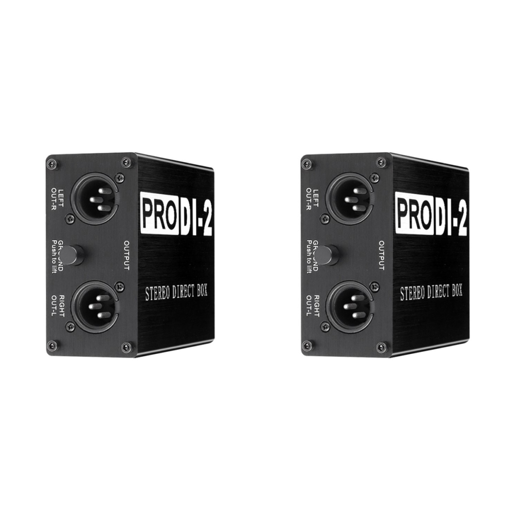 Prodi-2 Passive Stereo Direct Box Audio Di Box Direct Injection Box 4711565540738