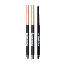 Ruby Kisses Waterproof Eyeliner 24HR Waterproof Long-Lasting Mechanical Eyeliner Pencil with Built-in Sharpener Smudgeproof 3 Pack (Blackest Bl