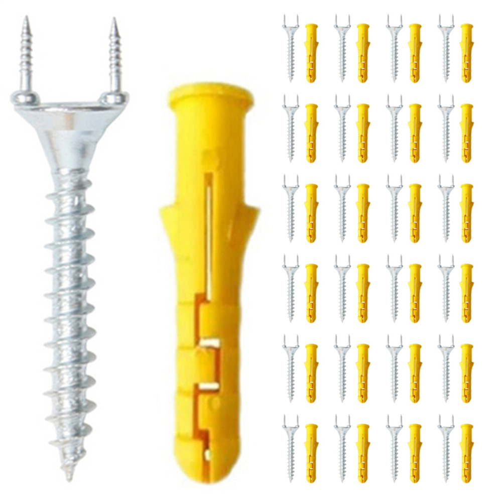 50Pcs Seamless Nails Double-Headed Screw Solid Wood Baseboard Screws 4712844924775