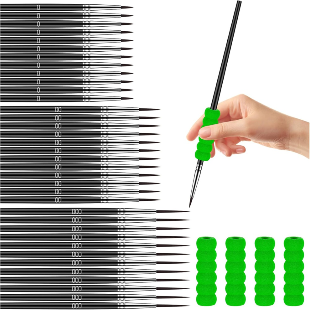 36 Pcs Detail Paint Brushes, Tiny Thin Paintbrushes Set 4712844928476